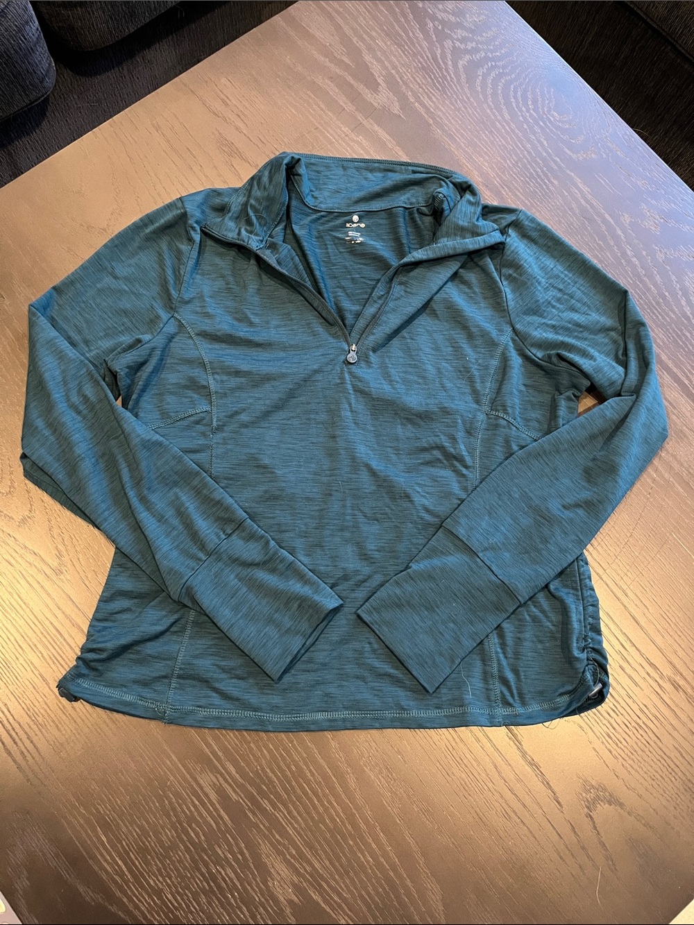Apana Dark Teal Half-Zip Active Pullover